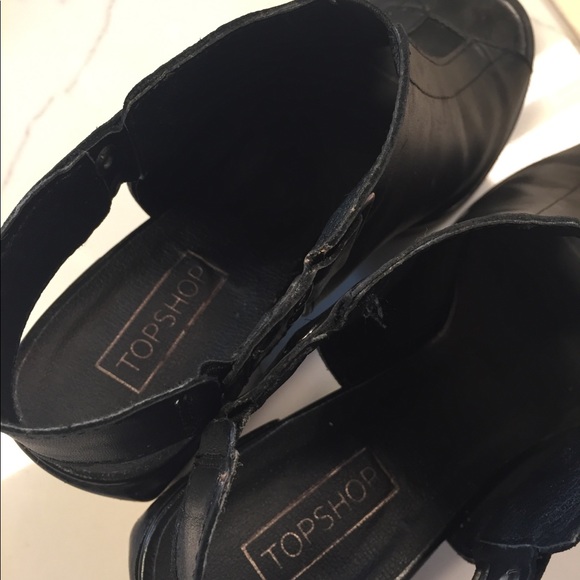 Topshop open toe black Sandals - Picture 5 of 5